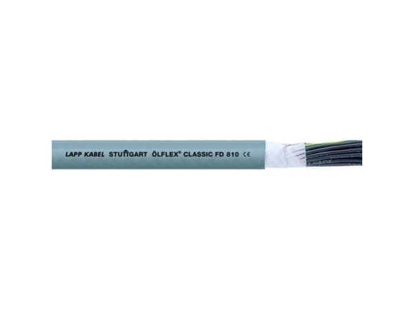 LAPP 26153/100 Kabel för bogseringskedja ÖLFLEX® FD CLASSIC 810 7 G 1,5 mm² Grå 100 m