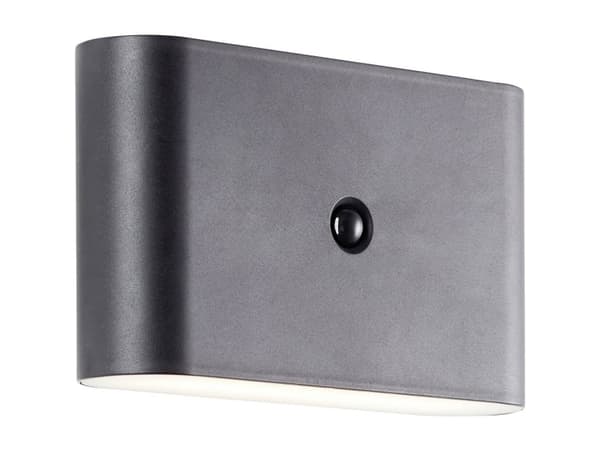 Brilliant Xino G80605/06 LED utomhusvägglampa med rörelsesensor LED (RGB) LED inbyggd 34 W Svart
