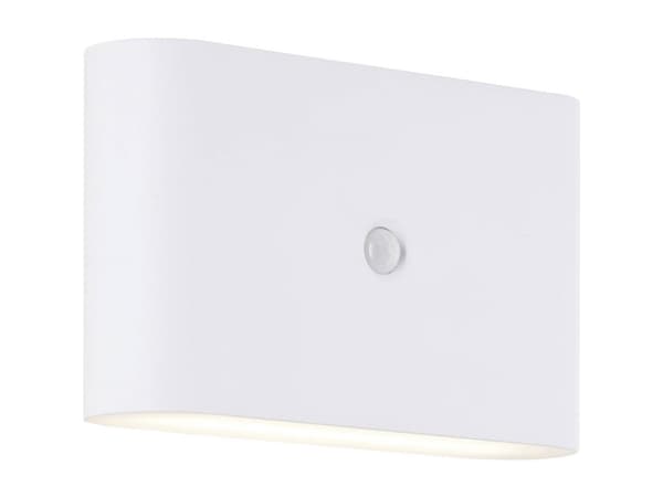 Brilliant Xino G80605/05 LED-udendørs vægbelysning med bevægelsessensor LED (RGB) LED indbygget 34 W Hvid