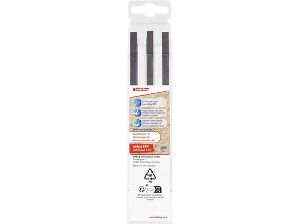 Edding 10 Garphit 6-pack 4-8891-6097 Reservspets Svart 1 Set