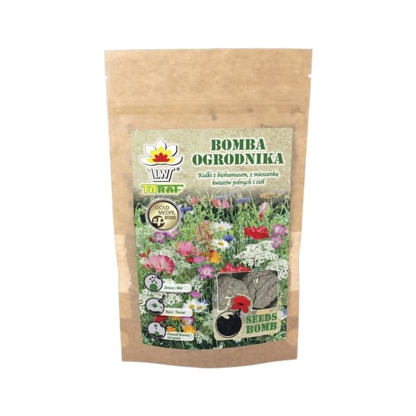 Gardener's Bomb frøblanding - Enkel planting med blomster- og urtefrøkuler