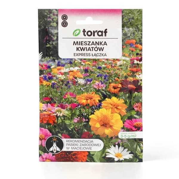 Wildflower Seed Mix - Nopeasti kasvava kukkapenkki pehmeissä pastelliväreissä