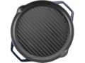 Miniatyrbilde 2 av 5: GRAND FEU cast iron frying pan, enameled, ribbed, blue color
