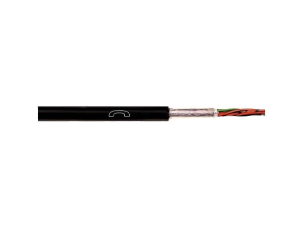 LAPP 1591217/500 Telefonkabel A-2YF(L)2Y 2 x 2 x 0.8 mm Sort 500 m