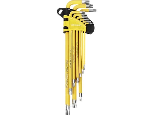 WorkPro TORX T-profiilinen hylsyavainsarja T 10, T 15, T 20, T 25, T 27, T 30, T 40, T 45, T 50