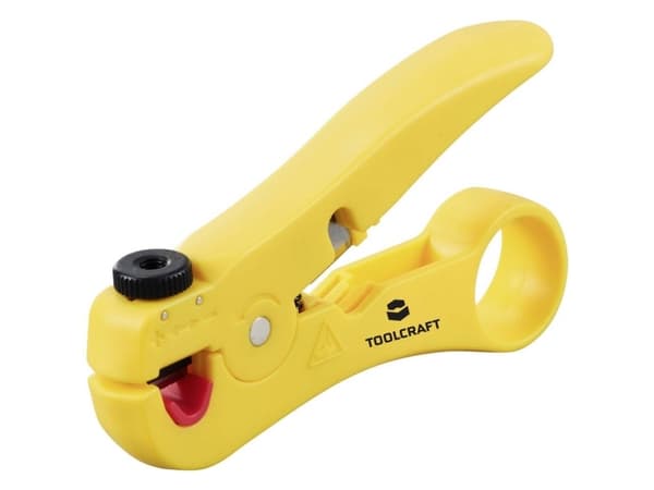 TOOLCRAFT TO-9627696 Universel Kabelbeklædningsfjerner Egnet til UTP-datakabel, STP-datakabel 3.5 til 9 mm