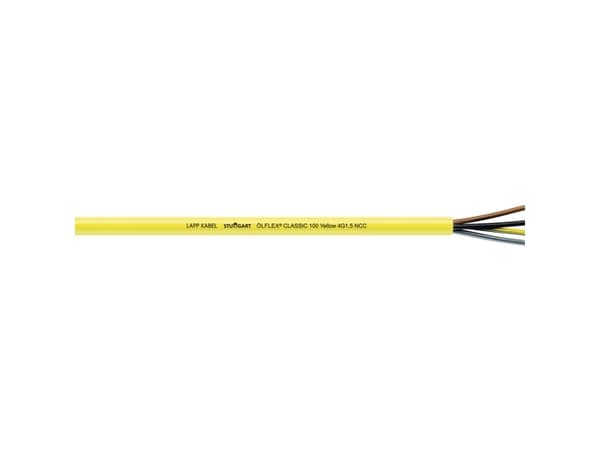 LAPP ÖLFLEX® CLASSIC 100 YELLOW Styreledning 3 G 2.5 mm² Gul 10401/100 100 m