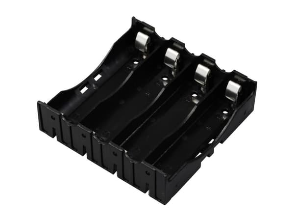 TRU COMPONENTS TC-13220720 Batteriholder 4 18650 Kontaktpol (L x B x H) 78 x 79 x 21 mm