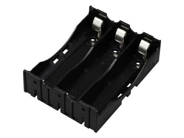 TRU COMPONENTS TC-13220712 Akun pidike 3 18650 Kosketinnapa (P x L x K) 78 x 59 x 21 mm