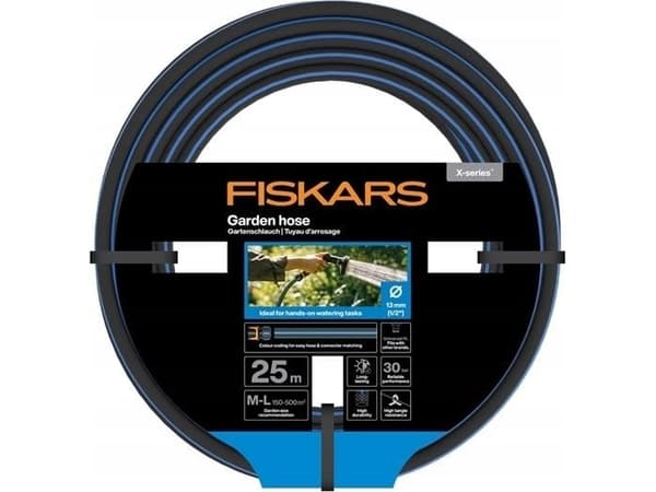 Fiskars 1076045 13 mm 25 m 1/2 tomme 1 stk Haveslange