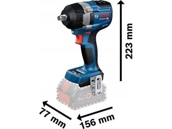 Bosch slagnøkkel GDS 18V-750 C solo (06019L9001) - SOLO