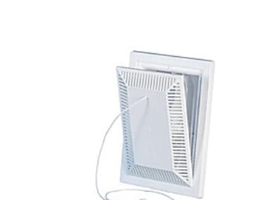 Duka klapventil type 112 - PVC, Hvid, 100X150 mm, Med konstant grundventilation