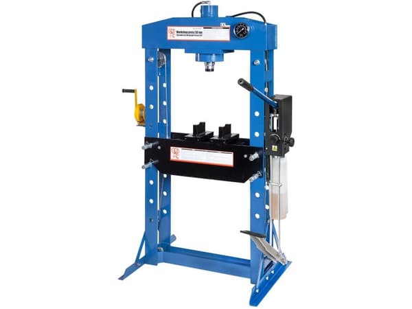 Airpress HYDRAULISK PRESS MED MANOMETER 50T + PEDAL