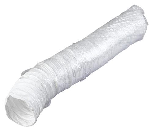 Duka-flex letku Ø127X3000 mm - PE, valkoinen, Kestää jopa 80 astetta