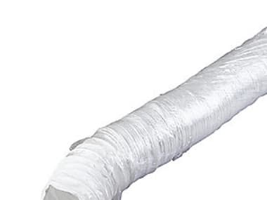 Duka flexslange Ø102X3000 mm - PE, Hvid, Tåler op til 80 grader