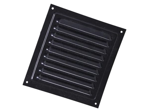 Duka säleikkö tyyppi MVM - Alumiini, musta, 150X150 mm