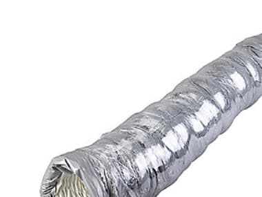 Duka flexslange Ø162X4000 mm - PE, Grå, 25 mm isolering