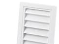 Pikkukuva 1 / 2: Duka kaihtimen säleikkö tyyppi 63.1 - PVC, Valkoinen, 100X150 mm, Sopii seinäläpivientiin tyyppi 201