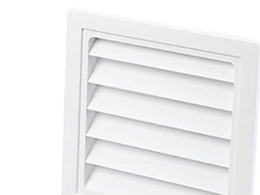 Duka kaihtimet tyyppi 63.3 - PVC, Valkoinen, 150X150 mm, Sopii seinäläpivientiin tyyppi 202