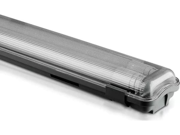 V-TAC Hermetic garasje LED-armatur 2x lysrør 18W VT-12023 kald 3400lm