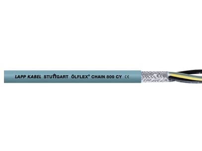 LAPP 1026777/100 Kabel för bogseringskedja ÖLFLEX® CHAIN 809 CY 4 G 1,5 mm² Grå 100 m