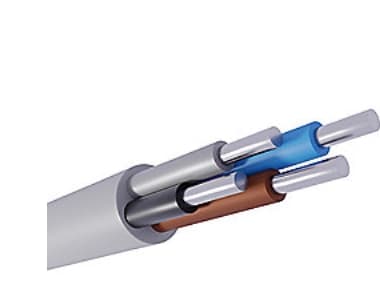 Kabel 4x25 mm2 HF-AL-M - Alu. installation Grå 500M tromle, Til afklip