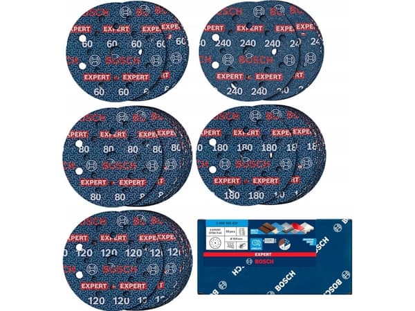 BOSCH SLIPEFOLIE 150mm MIX 55stk.