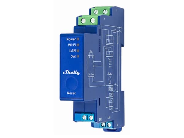 Shelly · Hutschiene · "Pro Dimmer 0/1-10V PM" · Messfunktion · WLAN · LAN · BT (Shelly_Pro_Dimmer_0/1-10V_PM)