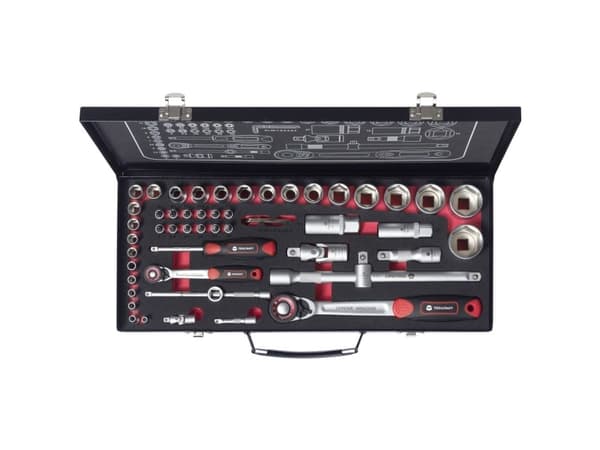 TOOLCRAFT TO-9626409 Skifteskralder-sæt 1/4 (6,3 mm), 1/2 (12,5 mm) 44.5 cm