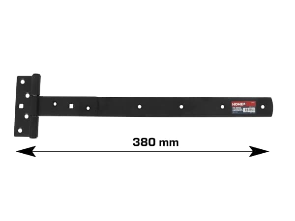 HOME It® T-sarana mattamusta 380 x 30 mm sinkitty hiiliteräs