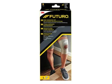 3M FUTURO 46163, Knä, Skena, S, Bomull, Nylon, Polyester, Spandex, Grå, Sport