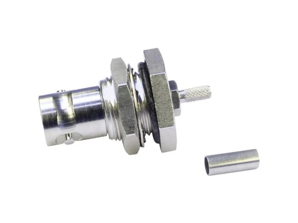 Telegärtner J01001C0028, BNC, Kromi, Hunstik, Suora, 50 ohm (O), 34.8 mm