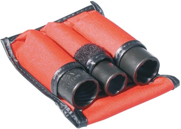 KS Tools 913.1270, Støpselsett, 1/2", 3 hoder, Krom-molybden-stål, DIN 3120, ISO 1174, 600 g