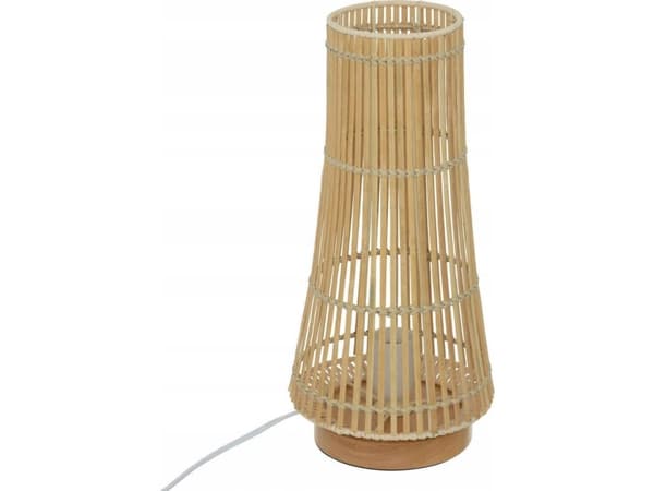 Atmosphera MAHE bordlampe i bambus, 38 cm
