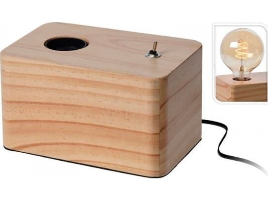 Atmosphera bordslampa Atmosphera bordslampa Wood Brown 40 W 220-240 V