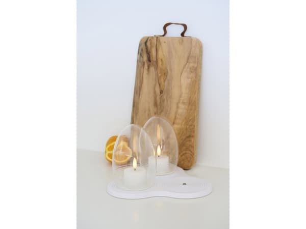 Pia Genopladelig H14cm Klar/Hvid