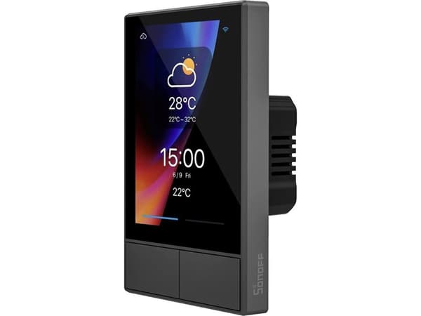 Intelligent WiFi-kontrollpanel SONOFF NSPanel-US (svart, 120 mm)