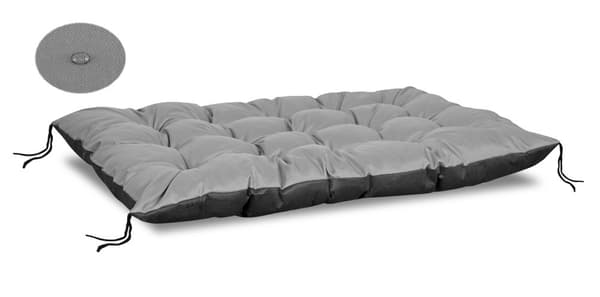 Trädgårdskudde 120x80 cm för pallbänk vattentät grå