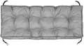 Miniatyrbillede 2 af 6: Havepude 120x40 cm med høj side til pallebænk vandtæt grå