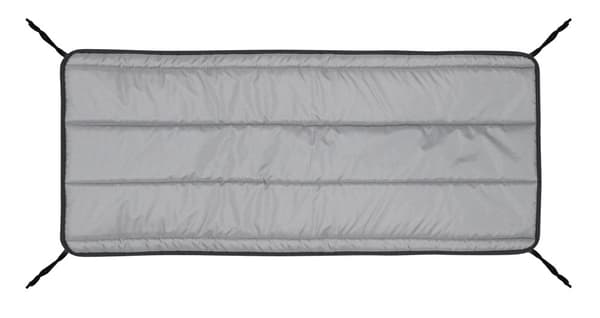 Quiltad skumkudde 120x50 cm mörkgrå