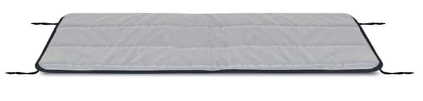 Quiltad skumkudde 180x50 cm mörkgrå