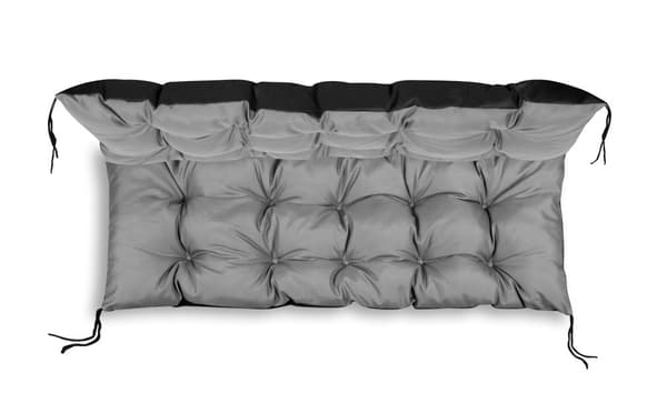 Trädgårdskudde 150x50 cm för gungbänk pall vattentät grå