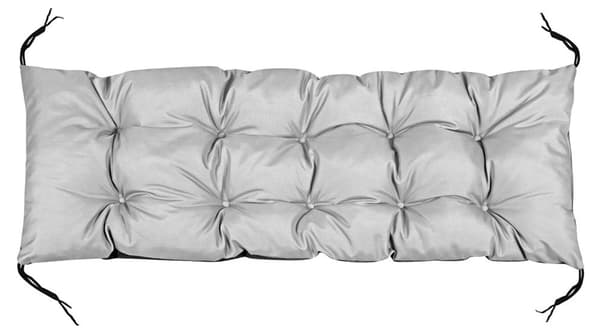 Havepude 120x40 cm vandtæt til pallebænk lysegrå