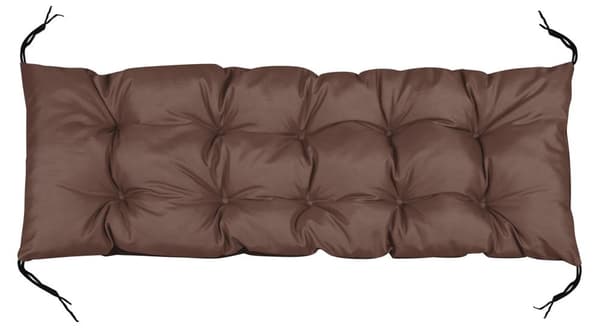 Trädgårdskudde 120x40 cm vattentät för pallbänk brun