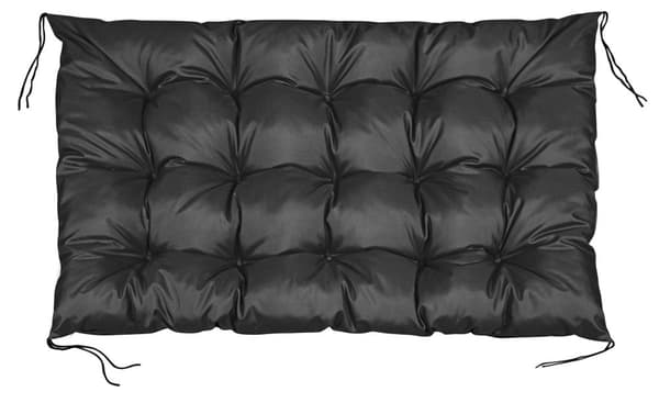 Puutarhatyyny 120x80 cm lavapenkille vedenpitävä musta