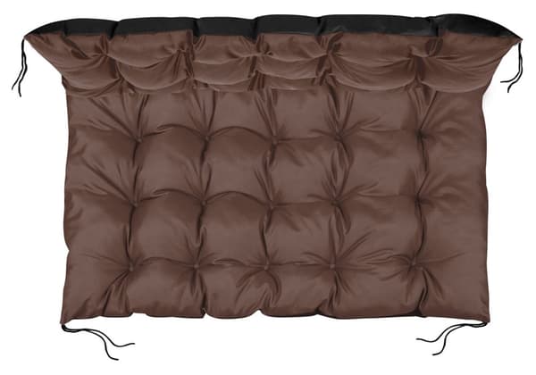 Trädgårdskudde 120x80 cm för pallbänk vattentät brun