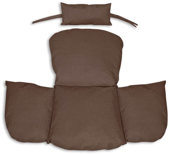 Trädgårdskudde 112x113 cm för hängande stol storkbo vattentät brun