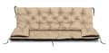 Pikkukuva 4 / 6: Puutarhatyyny 120x60x50 cm + 2 tyynyä keinupenkille vedenpitävä beige