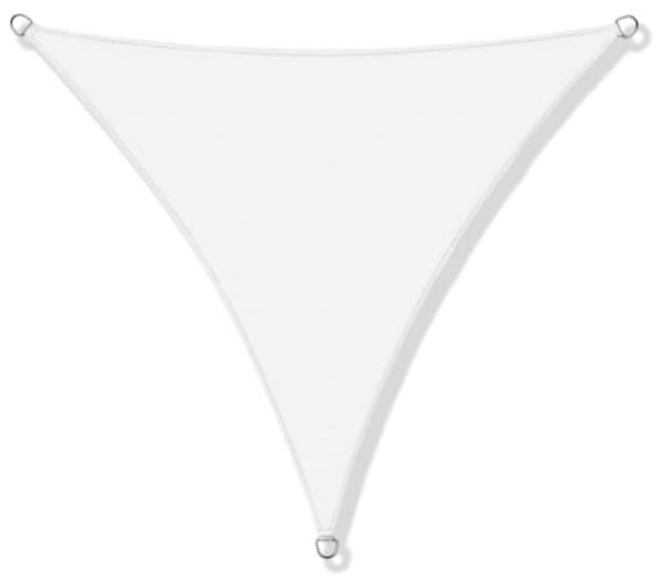Solsejl vandtæt nylon 3x3x3m hvid