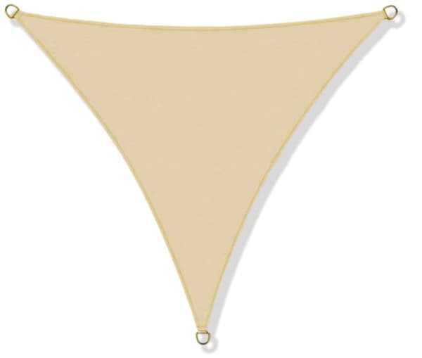 Vattentätt codura solsegel 3x3x3m beige